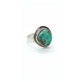 A Vintage Navajo Turquoise size 7 ring unmarked