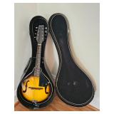 Savannah mandolin with sunburst finish and hard case