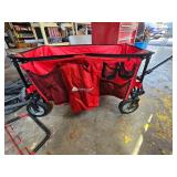 Ozark Trail outdoor equipment collapsible wagon with mesh pockets and handle 