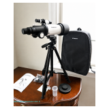 SVBONY astronomy telescope model SV501P with tripod and accessories; measures 20" x 34" x 30"