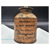  1950s Walt Disney Productions oil can marked 