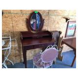 Vintage dressing table and chair