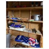 Flags flow over white house