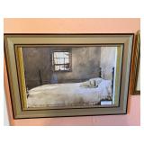 Wyeth Dog on Bed