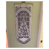 White Christmas Tree Lace Wall Hanging