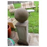 Concrete Pedestal and Ball