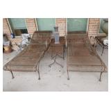 Pair Outdoor Lounge Chairs