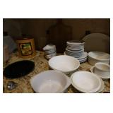 Lots of White Dishes
