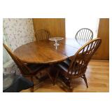 Kitchen Table with 4 Chairs and 2 Leaves