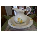 Wash Bowl and Pitcher