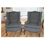Pair of Wing Back Arm Chairs