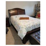 Queen Temper-Pedic Sleigh Bed