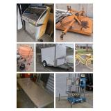 ower Manlift, Box Trailer, MCM Furniture, KY Derby Glasses