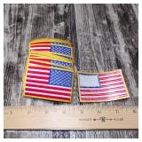 14 (3" X 2") NEW Embroidered American Flag Uniform Patches