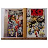 2 Vintage Valiant Comic Books "X-O Manowar" Vol. 1 #18 (7/93) & "Deathmate" Vol. 1 #1 (9/93) NMMINT