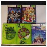 Five Games For X-Box 360 System