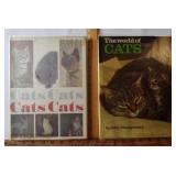 2 Vintage Like-New Books About Cats