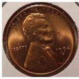 Error 1954-D Lincoln Wheat Cent Brilliant Uncirculated Red DDO