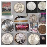2/16/25 Unique Vintage & Antique Item Auction With Coins, Cards, Currency & Lots More