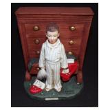1975 Dave Grossman Designs Porcelain Statue "The Saturday Evening Post-Discovery"