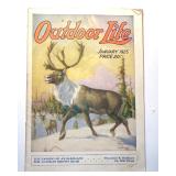 Antique, 100 Years Old, January 1925, Outdoor Life Monthly Magazine "For The Sportsman"