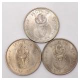 3-Thailand 2515(1972) 1 Baht Commemorative Issue Rama IX Investiture Crown Prince Maha