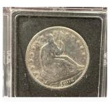 1872 Seated Liberty Silver Half Dollar