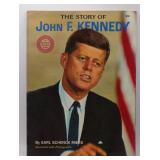 Vintage Softcover Book "The Story Of John F. Kennedy", 1964, Approx. Size 8.5" X 11" X 1/4"
