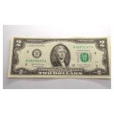 Series 2017A Two Dollar Federal Reserve Note (Crisp Uncirculated)