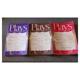 Vintage Books, (3) "Plays" The Drama Magazine For Young People: 10-1967, 1-1968 & 11-1969