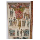 Vintage Civil War Foam Cut Out Characters