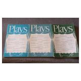 Vintage Books, (3) "Plays" The Drama Magazine For Young People: 12-1968, 4-1969 & 4-1970