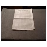 Authentic & Excellent Condition Saturday Morning November 6, 1875, "Saint Louis Globe-Democrat"