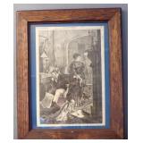 Antique Large Framed Newspaper Picture (Harper