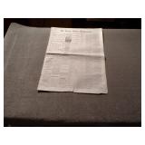 Authentic & Excellent Condition Saturday Morning April 29, 1876, "Saint Louis Globe-Democrat" Newspa