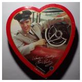 Beautiful Vintage Elvis Presley Heart Shaped Candy Box (Empty) Plays Love Me Tender When Opened-Batt