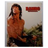 Vintage 8x10 Color Film Picture "RAMBO First Blood Part II" -Actor Sylvester Stallone