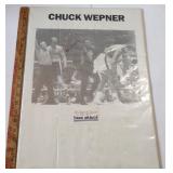Vintage Autographed (W/COA) Picture Of Chuck Wepner "The Original Rocky" On Poster Board Ready For A