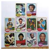 (10) Ten - 1976 Topps Football Cards (Excellent/NM Condition)