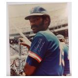 Autographed Glossy Color Picture NY Mets George Foster 8" X 10"