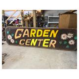 Vintage 2 Hand Carved Garden Center Signs- 4ft x 14ft- 