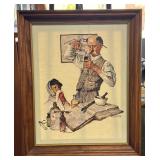 NORMAN ROCKWELL Canvas Painting- 1972
