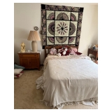 ANTIQUE BEDROOM SET AND QUILT