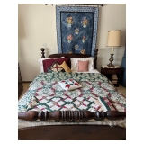 ANTIQUE BED AND QUILT
