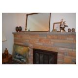 Vintage Mirrow Vases Metal Art Oriental Decoration