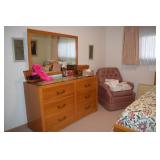 Micentury Bedroom Set Birch or Birdseye Maple