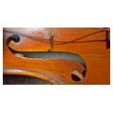 Vintage Cremonesis Violin #17??, repaired 1928 by Kornel Tarasukwith extra Strings, Case and Bows, o