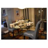 China and Glass Top Table