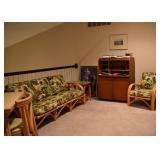 Mid C Desk, Rattan Sofa Chair Tables