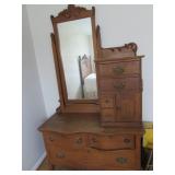 Victorian Dresser with glove box
